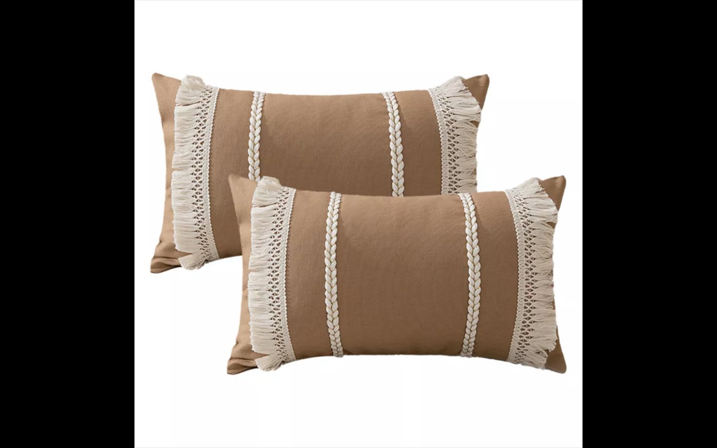 Soft Boho Tassel Pillowcase – Textured Elegance for Sofa or Bed YOUR HOME