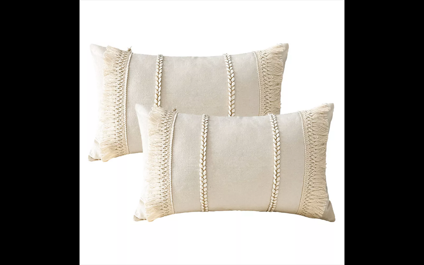 Soft Boho Tassel Pillowcase – Textured Elegance for Sofa or Bed YOUR HOME