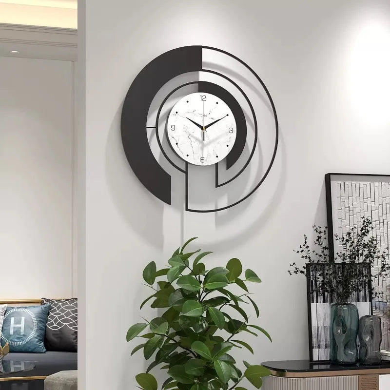 Luxe Halo Wall Clock – Modern LED Accent Clock for Living Spaces