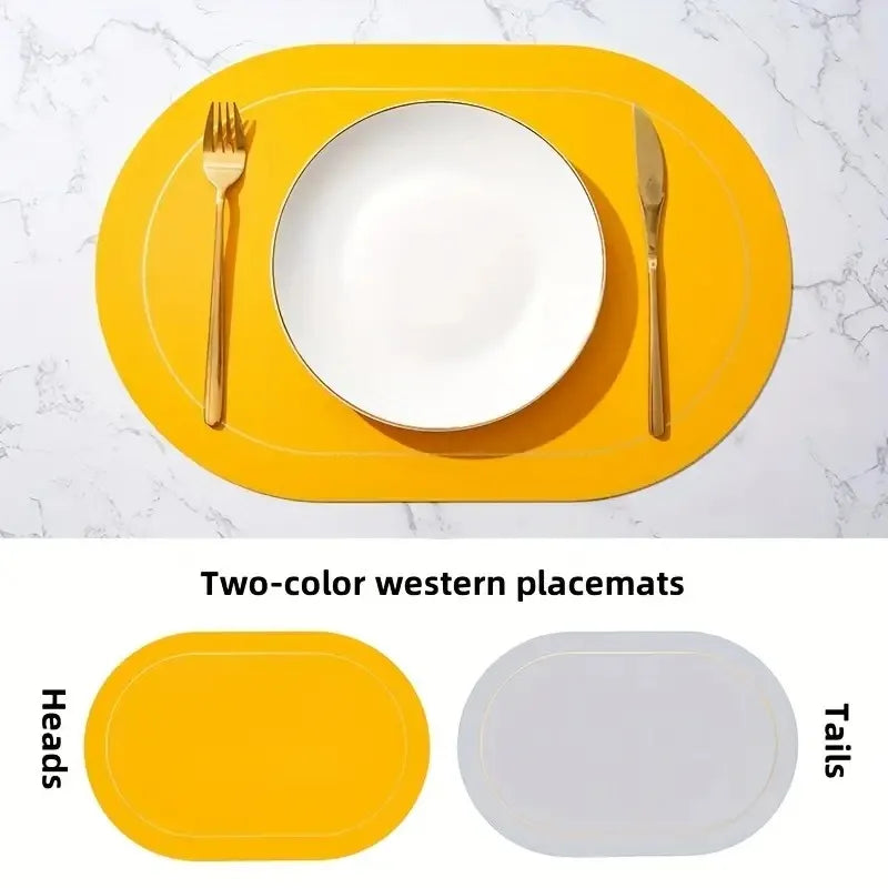 Premium Faux Leather Placemats Set – Heat-Resistant, Waterproof, Non-Slip Dining Mats
Your Home™
