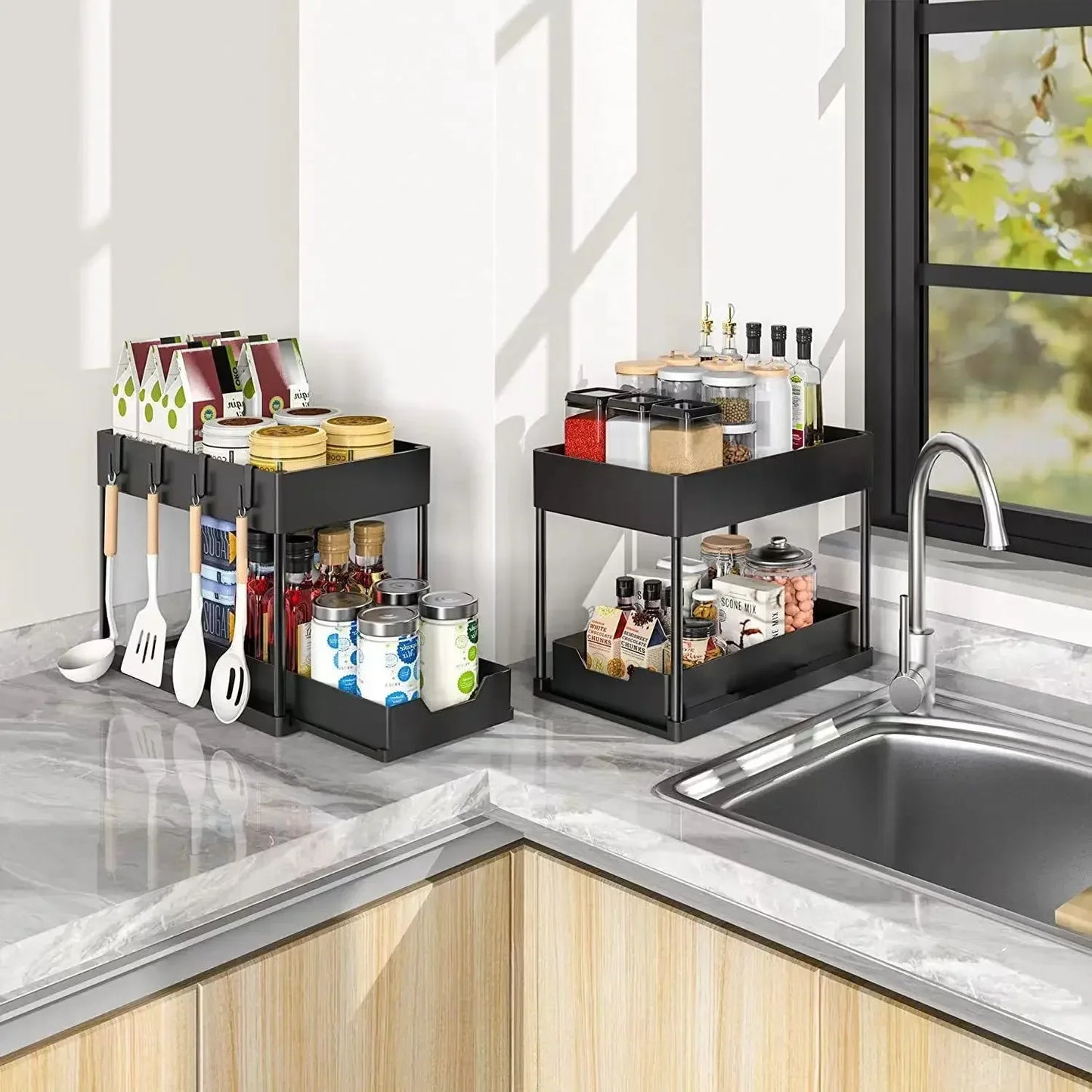 2-Tier Pull-Out Under Sink Organizer