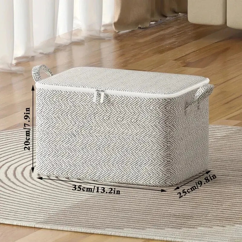 Foldable Fabric Storage Bag — Large-Capacity Closet & Home Organizer