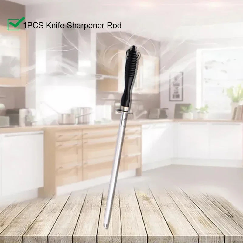 Acacia Magnetic Knife Block — Premium Double-Sided Wooden Knife Holder with Hidden Neodymium Magnets & Stainless Steel Base