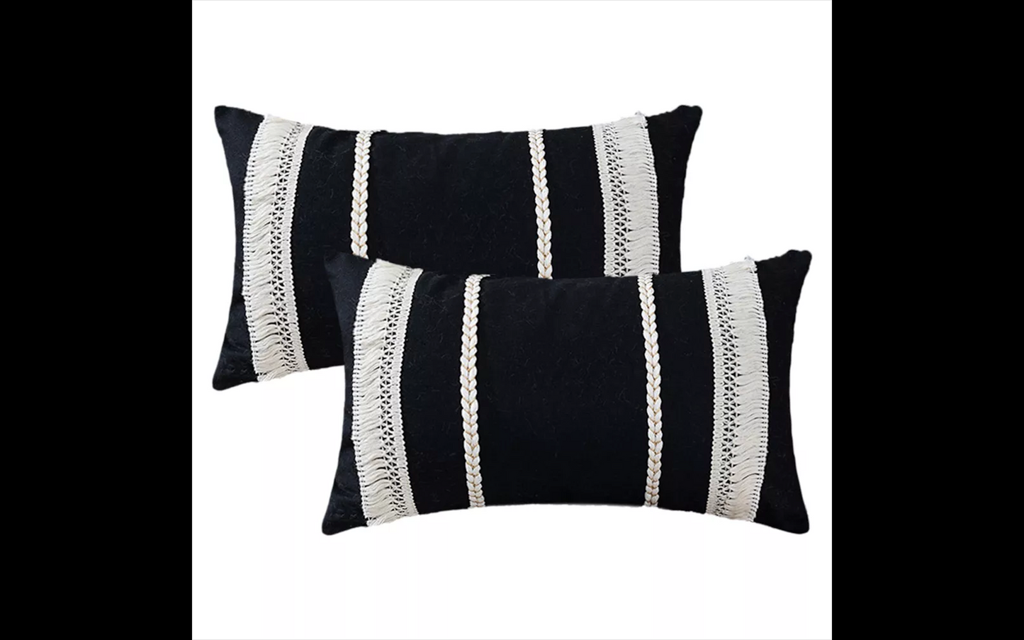 Soft Boho Tassel Pillowcase – Textured Elegance for Sofa or Bed YOUR HOME