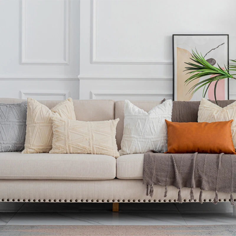 Textured Cozy Throw Pillow Cover – Soft Decorative Cushion Cover for Sofa, Bed & Living Room
 Your Home™