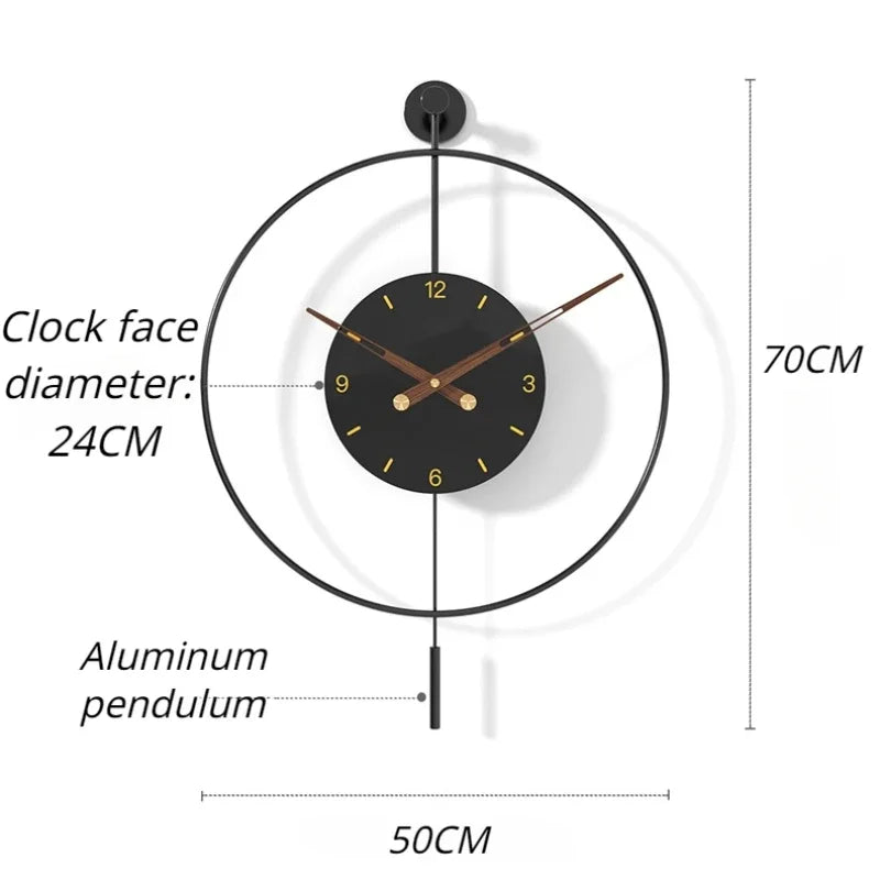Eclipse Wall Clock – Silent Luxury Home Decor