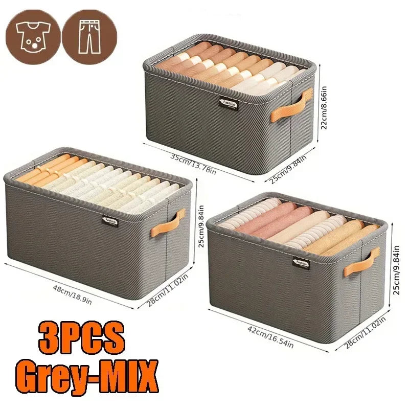 Foldable Wardrobe Storage Boxes – Small Apartment Organizer