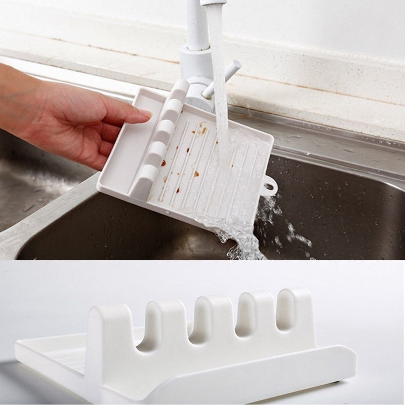 Kitchen Spoon & Lid Holder Tray