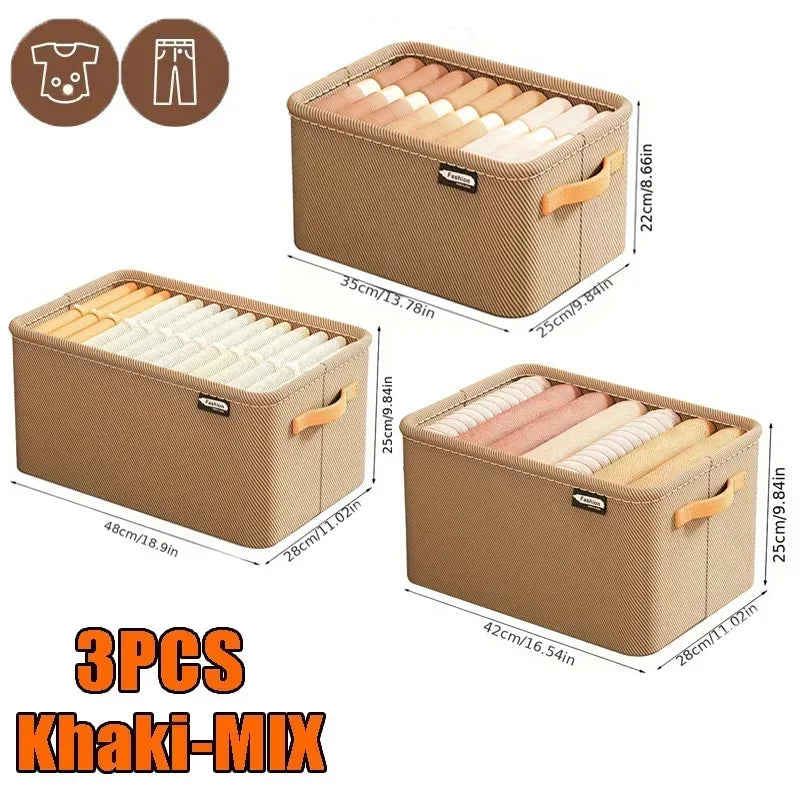 Foldable Wardrobe Storage Boxes – Small Apartment Organizer