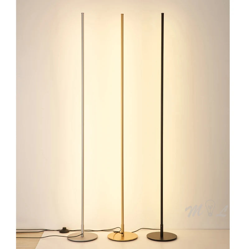 LunaGlow Lamp – Nordic Minimalist Gold Floor Light