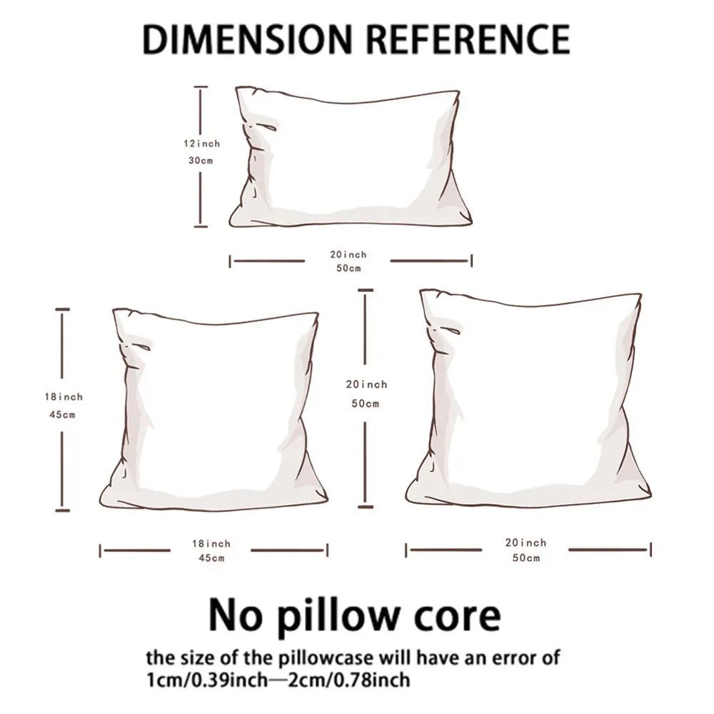 Nordic Linen Throw Pillow Cover with Fringe – Soft Decorative Cushion Cover for Sofa, Living Room & Bedroom