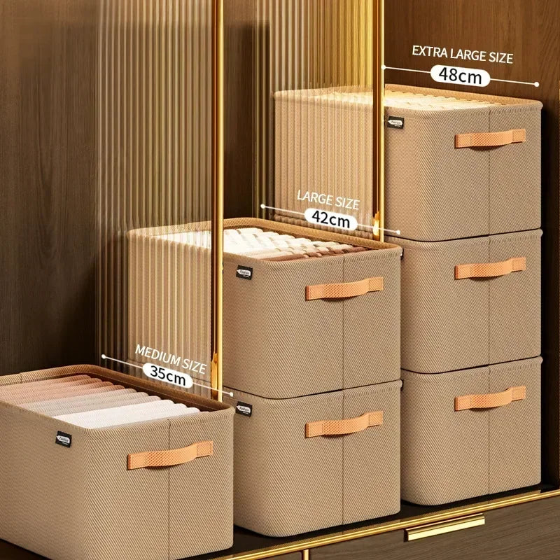 Foldable Wardrobe Storage Boxes – Small Apartment Organizer