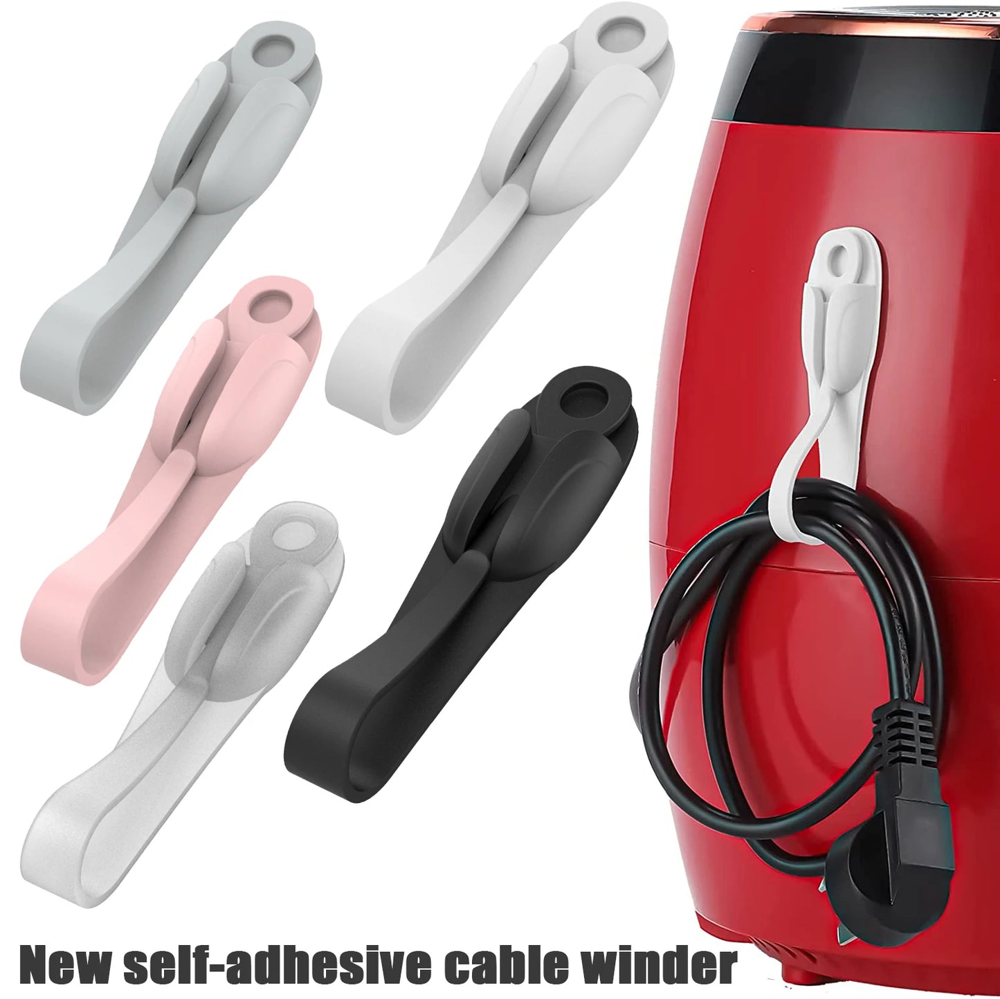 Self-Adhesive Silicone Cord Organizer