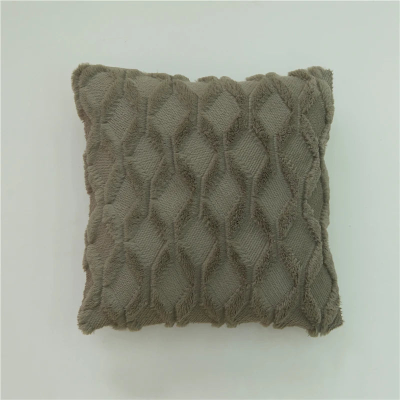Textured Cozy Throw Pillow Cover – Soft Decorative Cushion Cover for Sofa, Bed & Living Room
 Your Home™
