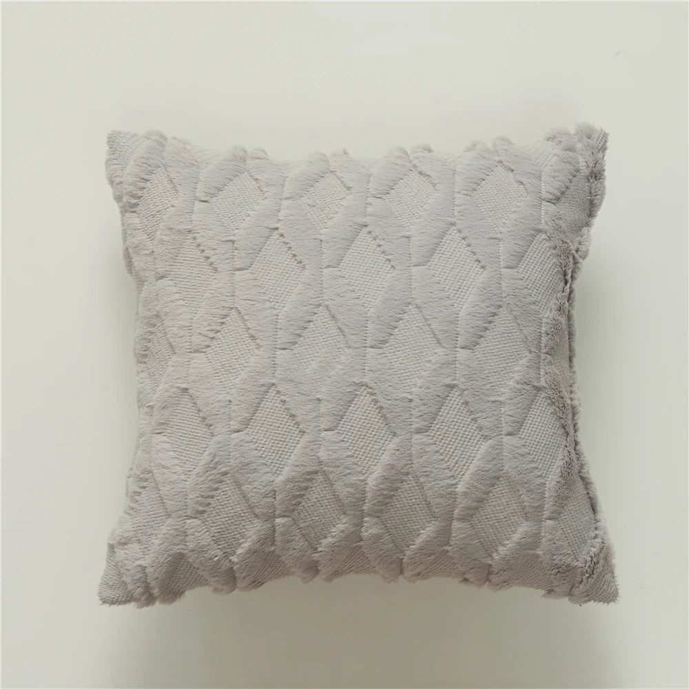 Textured Cozy Throw Pillow Cover – Soft Decorative Cushion Cover for Sofa, Bed & Living Room
 Your Home™