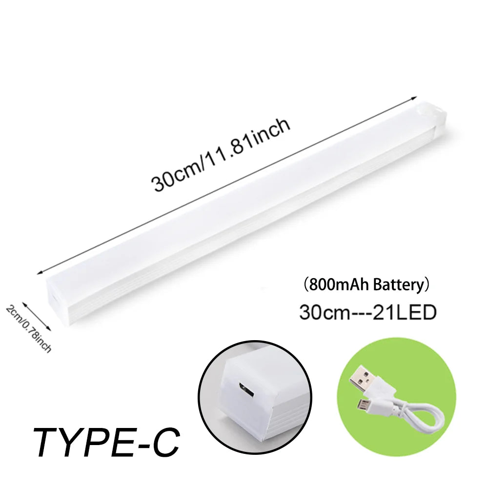 Smart Motion Sensor Light Bar – Rechargeable Wireless Cabinet & Wardrobe Night Light