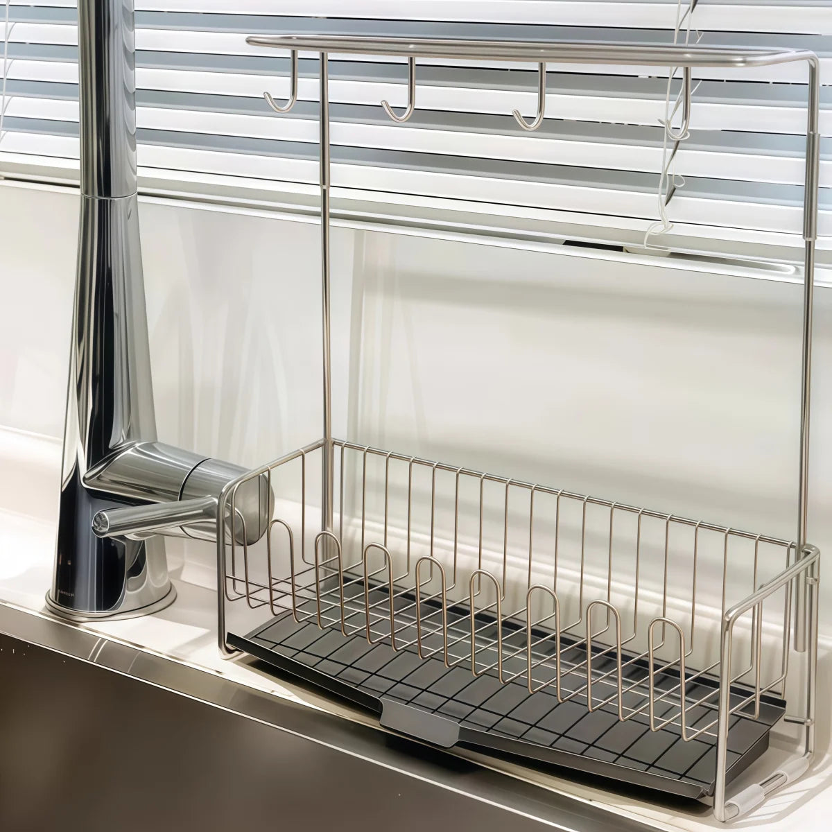 Stainless Steel Over Sink Storage Rack – 2 Tier
