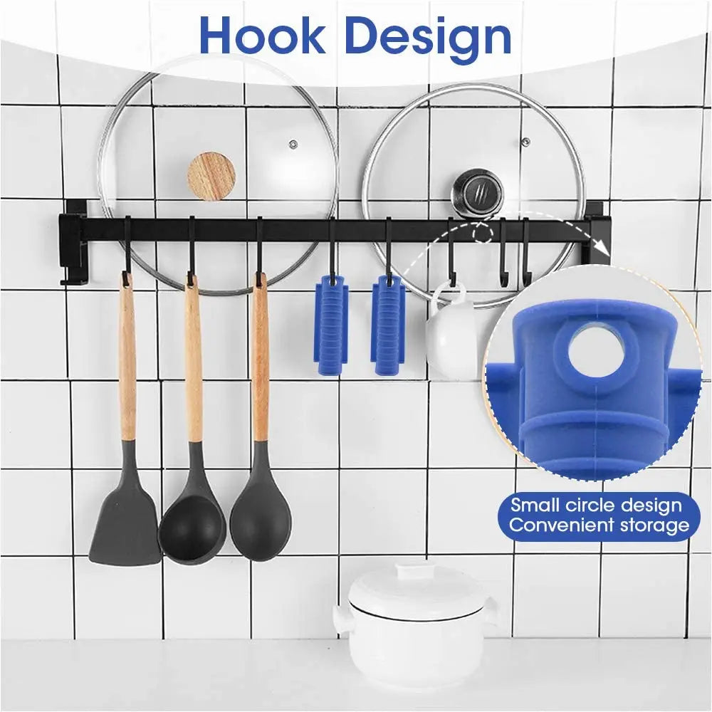 HeatSafe Silicone Pot Handle Grip – Anti-Slip Heat Resistant Cover for Pots & Pans
