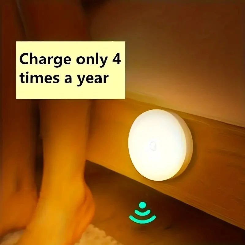 Rechargeable Motion Sensor Night Light – Wireless LED Wall Lamp for Bedroom, Hallway & Closet
  Your Home™