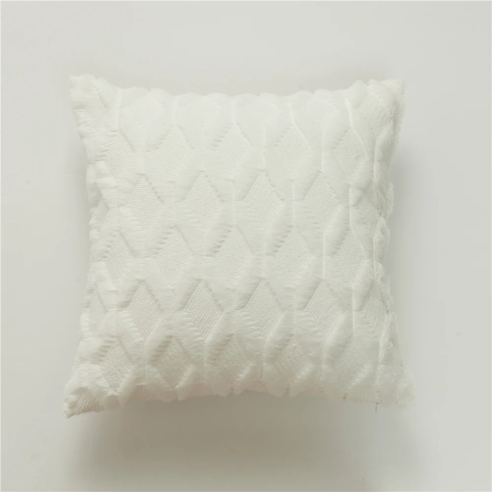 Textured Cozy Throw Pillow Cover – Soft Decorative Cushion Cover for Sofa, Bed & Living Room
 Your Home™