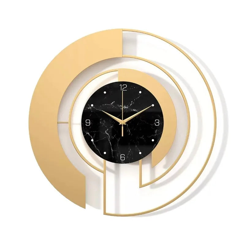 Luxe Halo Wall Clock – Modern LED Accent Clock for Living Spaces