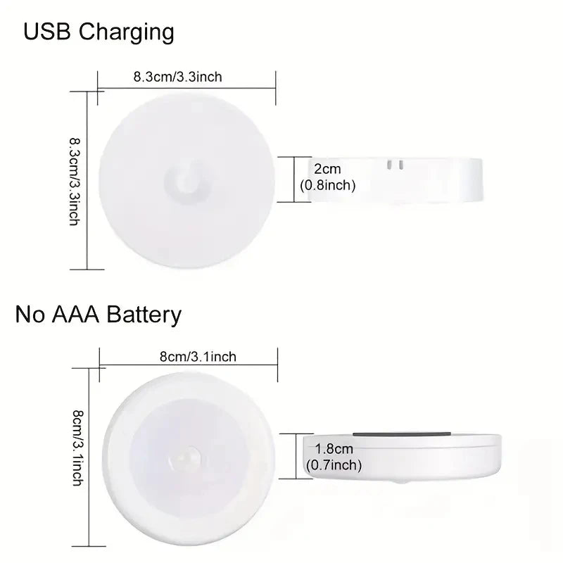 Rechargeable Motion Sensor Night Light – Wireless LED Wall Lamp for Bedroom, Hallway & Closet
  Your Home™