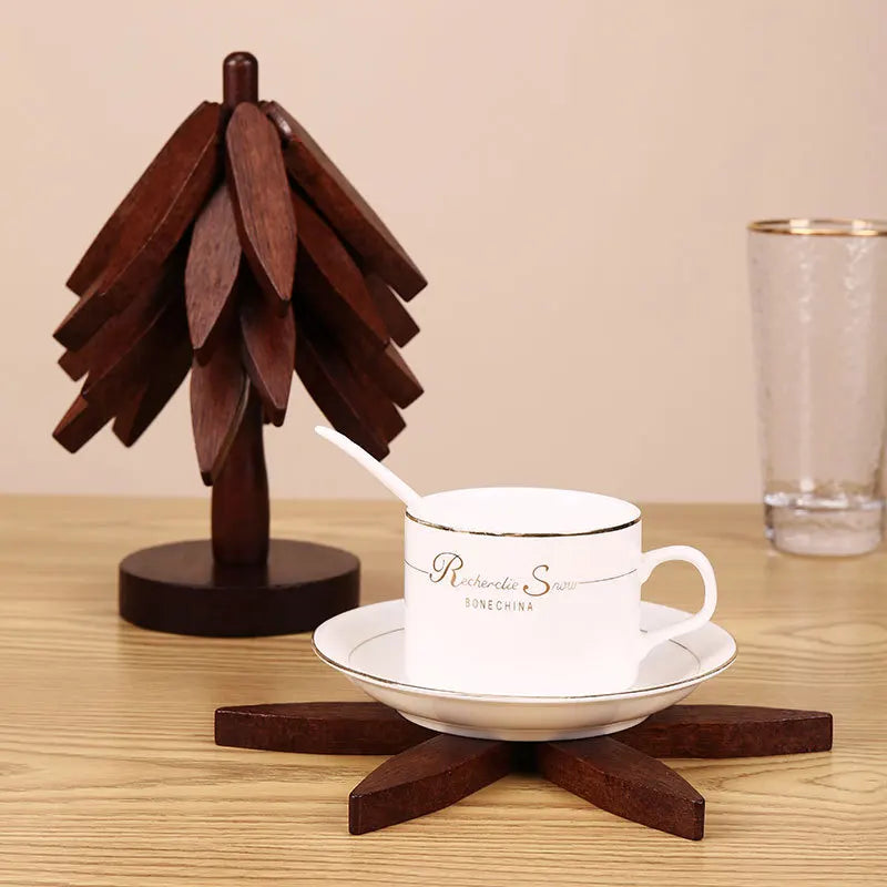 Nordic Pine Foldable Wooden Trivet Set
  Your Home™