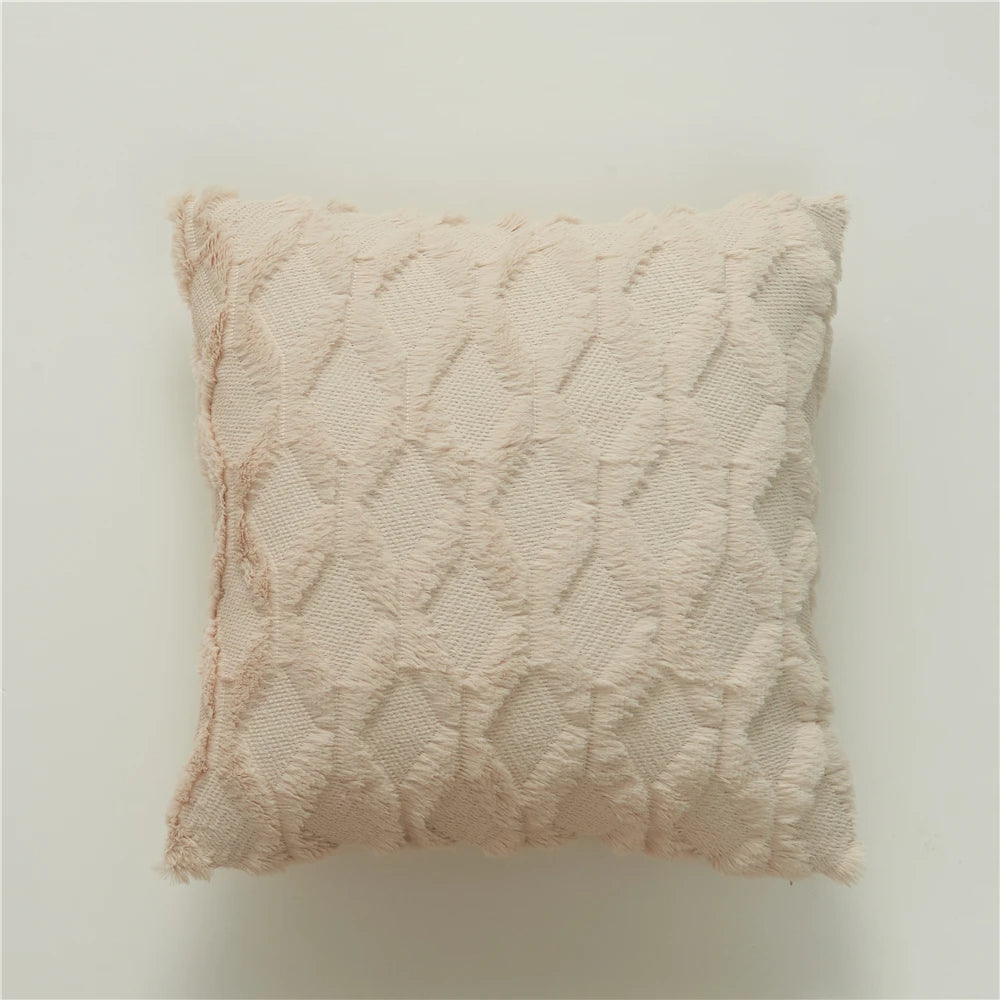 Textured Cozy Throw Pillow Cover – Soft Decorative Cushion Cover for Sofa, Bed & Living Room
 Your Home™