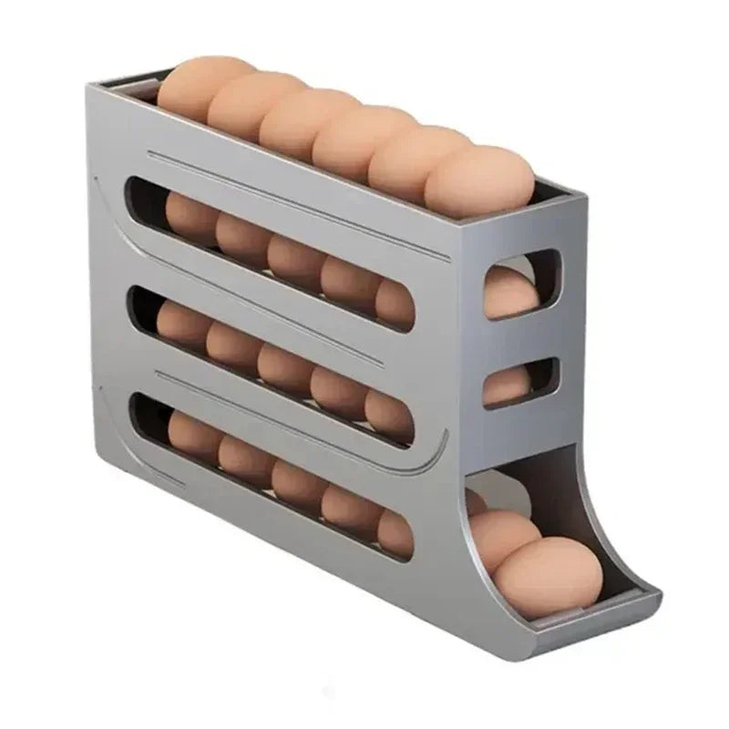 4-Tier Automatic Rolling Egg Organizer for Refrigerator
 Your Home™