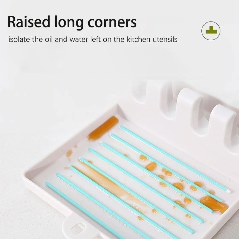 Kitchen Spoon & Lid Holder Tray