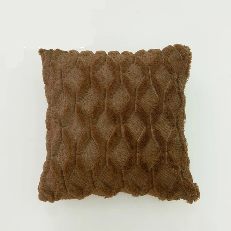 Textured Cozy Throw Pillow Cover – Soft Decorative Cushion Cover for Sofa, Bed & Living Room
 Your Home™