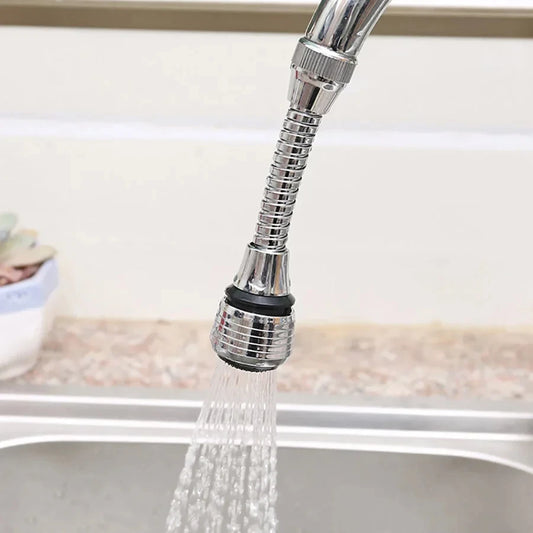 Rotating Stainless Steel Faucet Extender with Flexible Neck – Water-Saving Splash-Proof Kitchen Aerator
  Your Home™