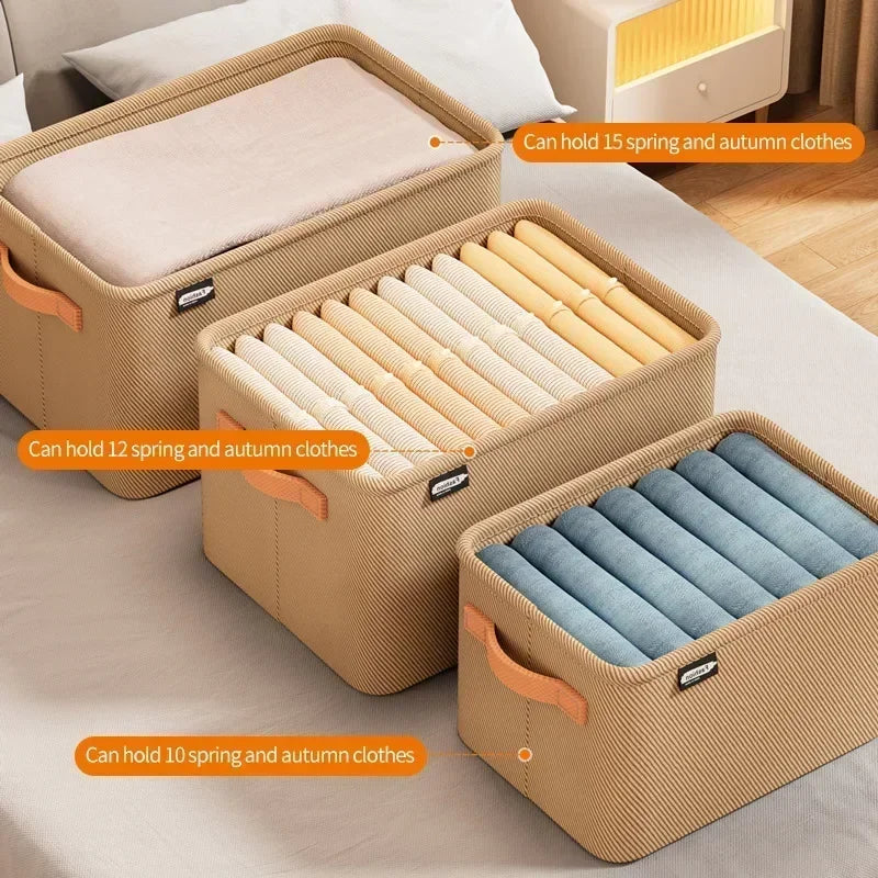 Foldable Wardrobe Storage Boxes – Small Apartment Organizer