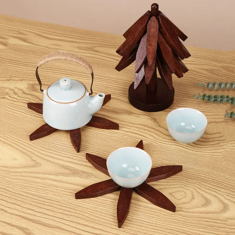 Nordic Pine Foldable Wooden Trivet Set
  Your Home™