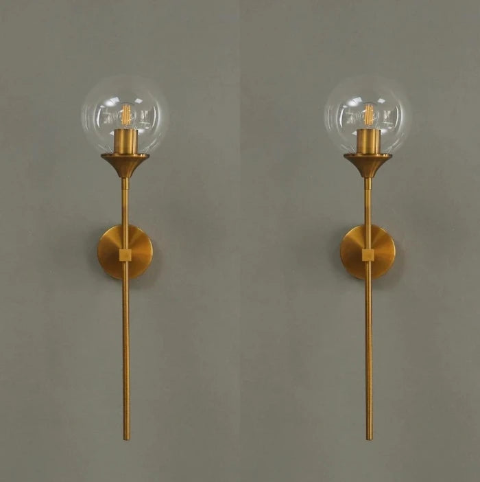 Modern LED Wall Sconce with Glass Shade – Minimalist Accent Light for Bathroom, Bedroom, Living Room