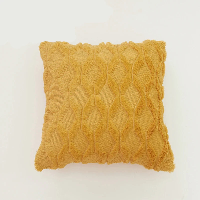 Textured Cozy Throw Pillow Cover – Soft Decorative Cushion Cover for Sofa, Bed & Living Room
 Your Home™