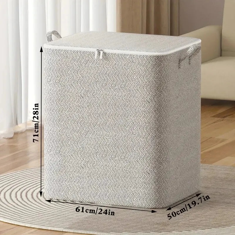 Foldable Fabric Storage Bag — Large-Capacity Closet & Home Organizer