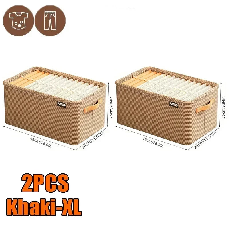 Foldable Wardrobe Storage Boxes – Small Apartment Organizer
