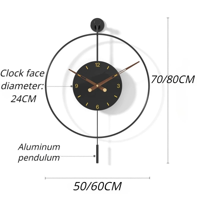Eclipse Wall Clock – Silent Luxury Home Decor