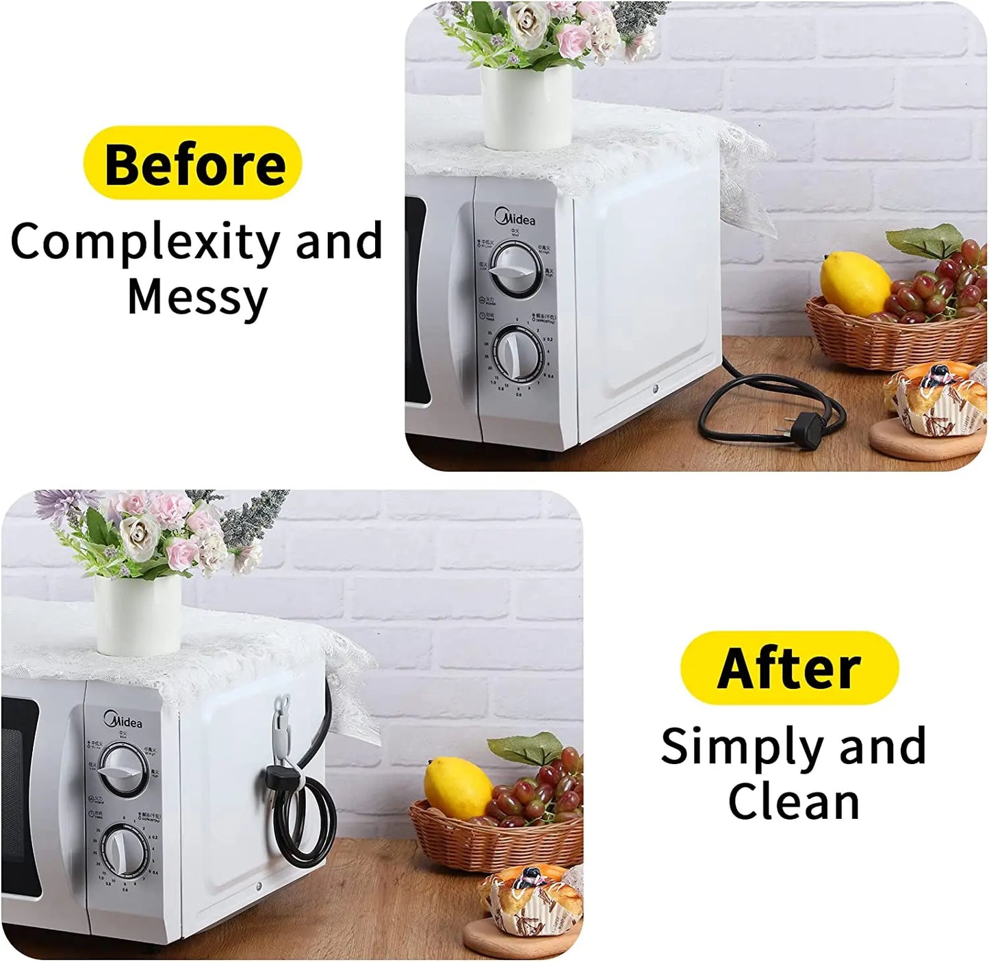 Self-Adhesive Silicone Cord Organizer