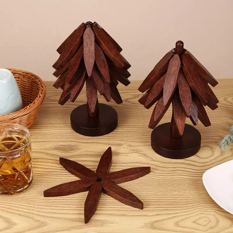 Nordic Pine Foldable Wooden Trivet Set
  Your Home™