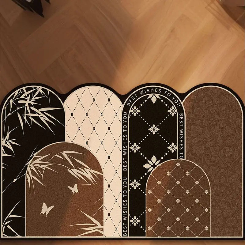 Retro Step Mat – Modern Anti-Slip Floor Rug