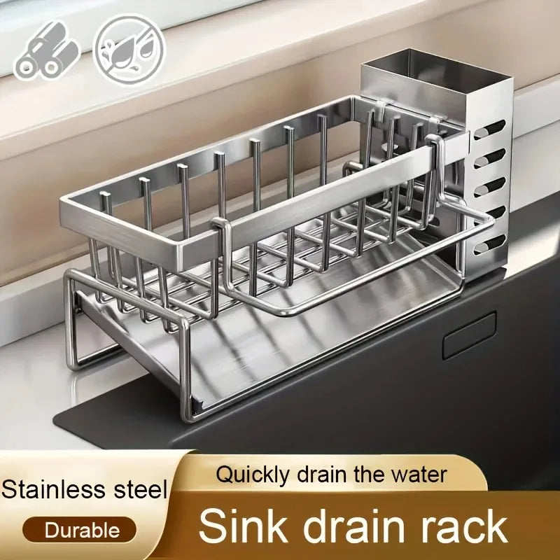 Stainless Steel Sink Organizer Rack