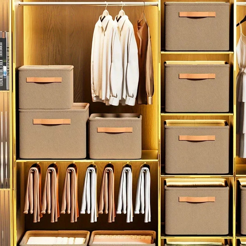 Foldable Wardrobe Storage Boxes – Small Apartment Organizer