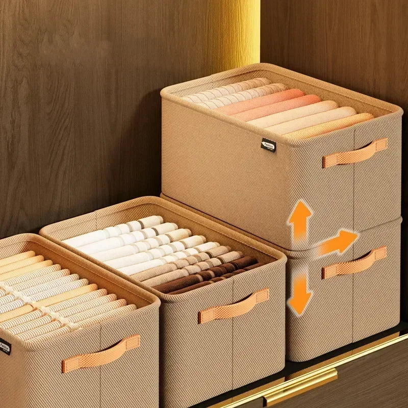 Foldable Wardrobe Storage Boxes – Small Apartment Organizer