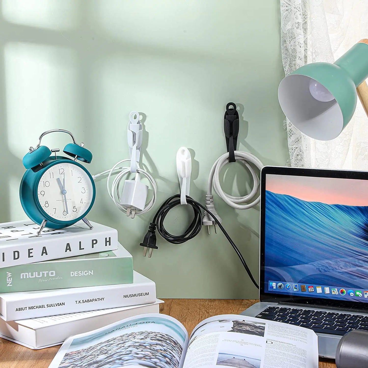 Self-Adhesive Silicone Cord Organizer