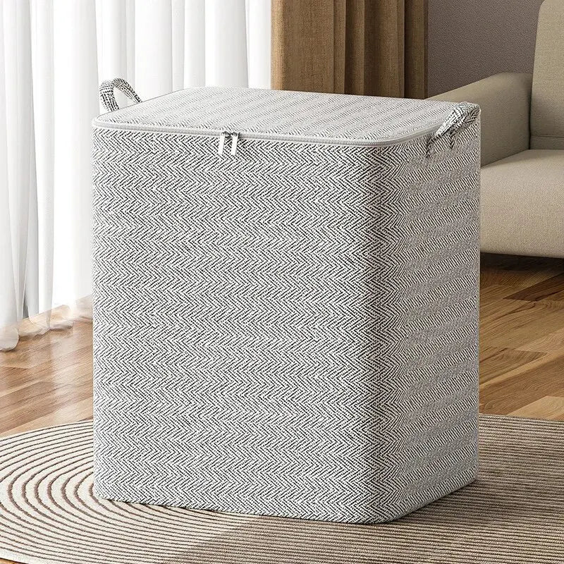 Foldable Fabric Storage Bag — Large-Capacity Closet & Home Organizer