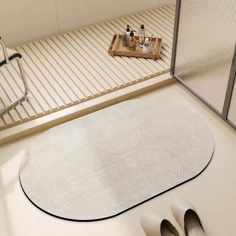 StoneDry Bath Mat VIKAMA Quick-Dry Diatomite Bathroom Mat