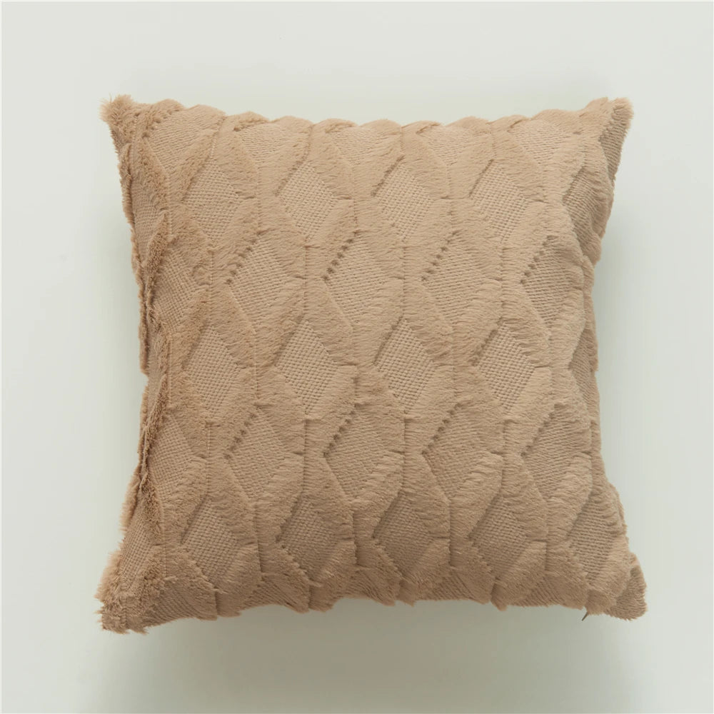 Textured Cozy Throw Pillow Cover – Soft Decorative Cushion Cover for Sofa, Bed & Living Room
 Your Home™