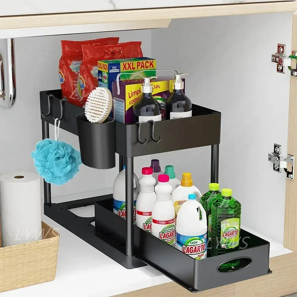 2-Tier Pull-Out Under Sink Organizer